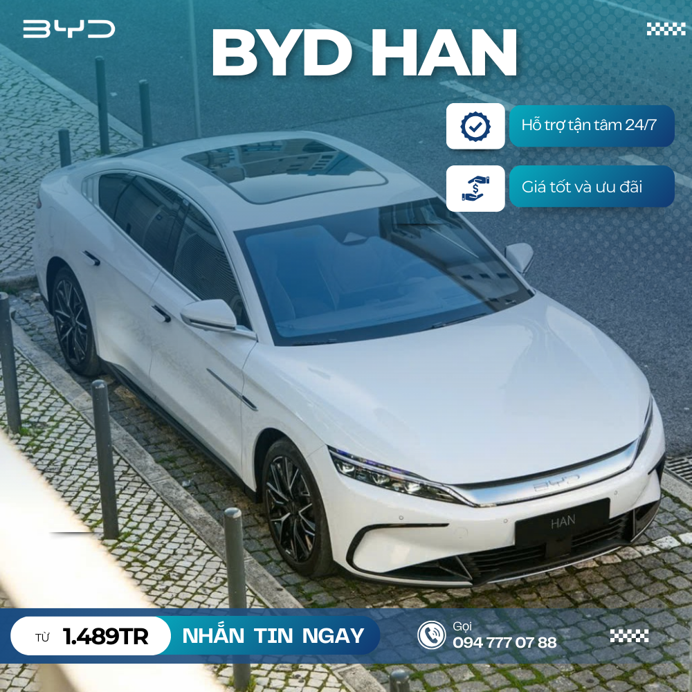 Byd Han 1 BYD Han - Mẫu sedan cỡ E chạy điện mang dáng vẻ thể thao