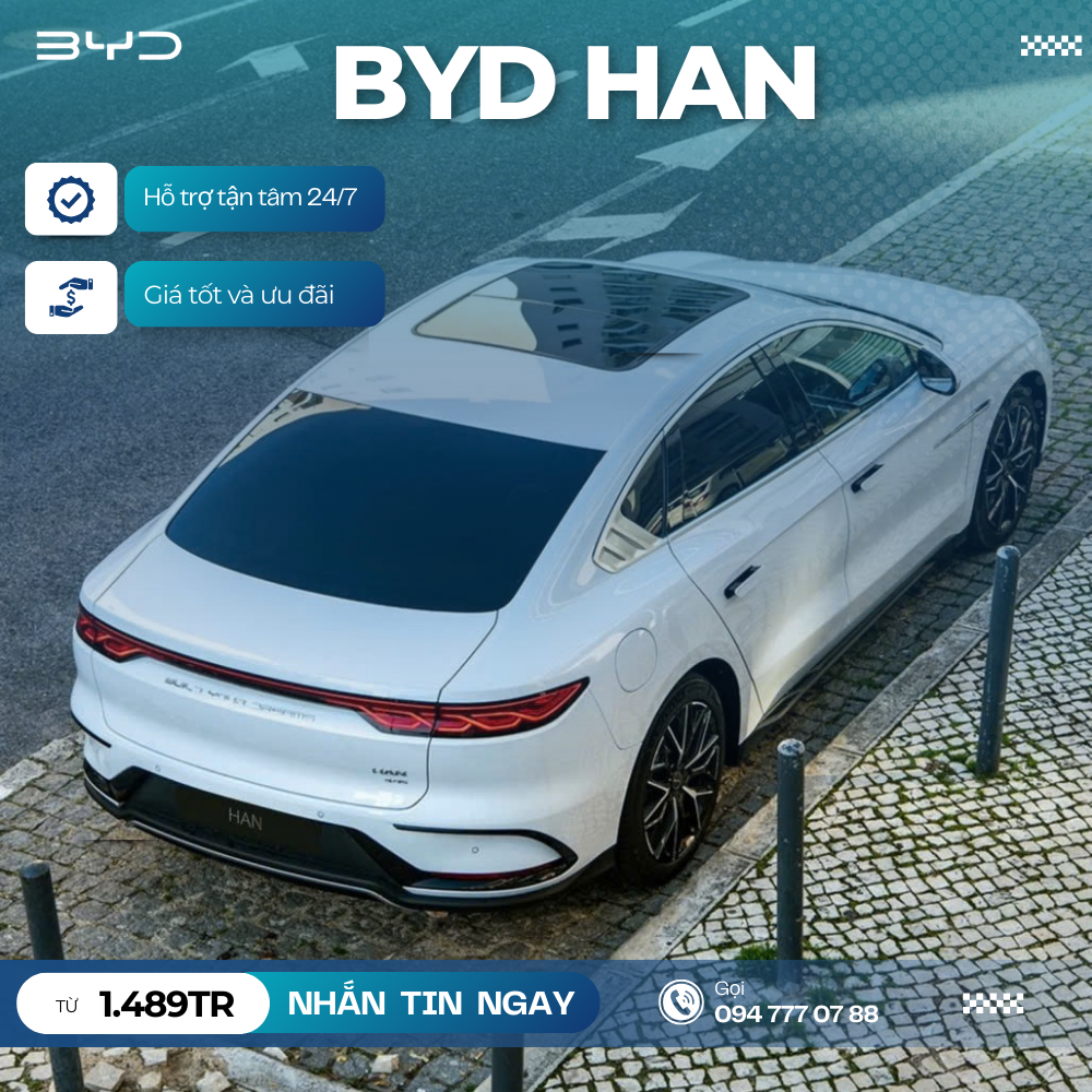 Byd Han 3 BYD Han - Mẫu sedan cỡ E chạy điện mang dáng vẻ thể thao