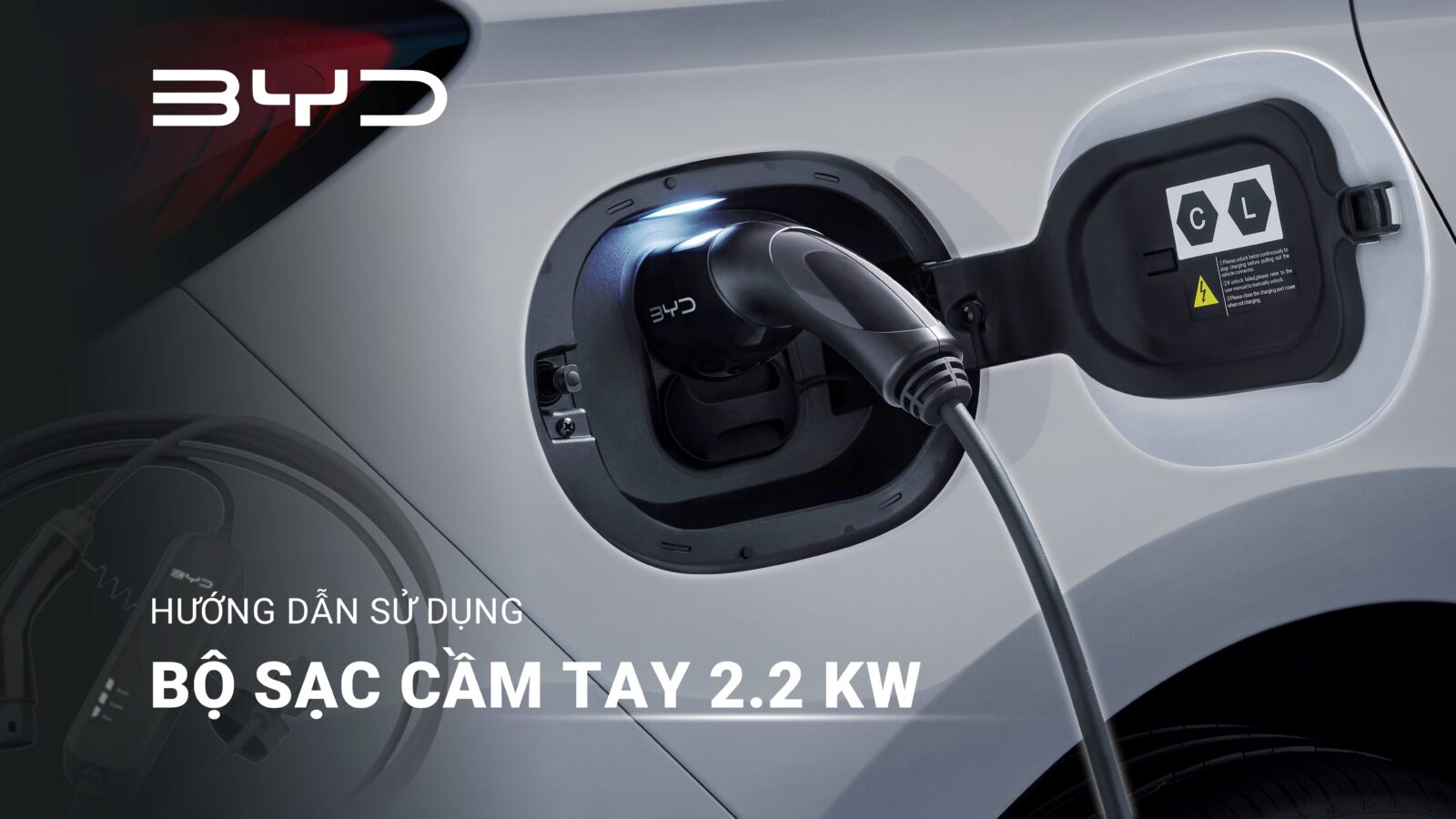 HINH SAC Hướng Dẫn Sử Dụng Bộ Sạc Cầm Tay BYD 2.2kW