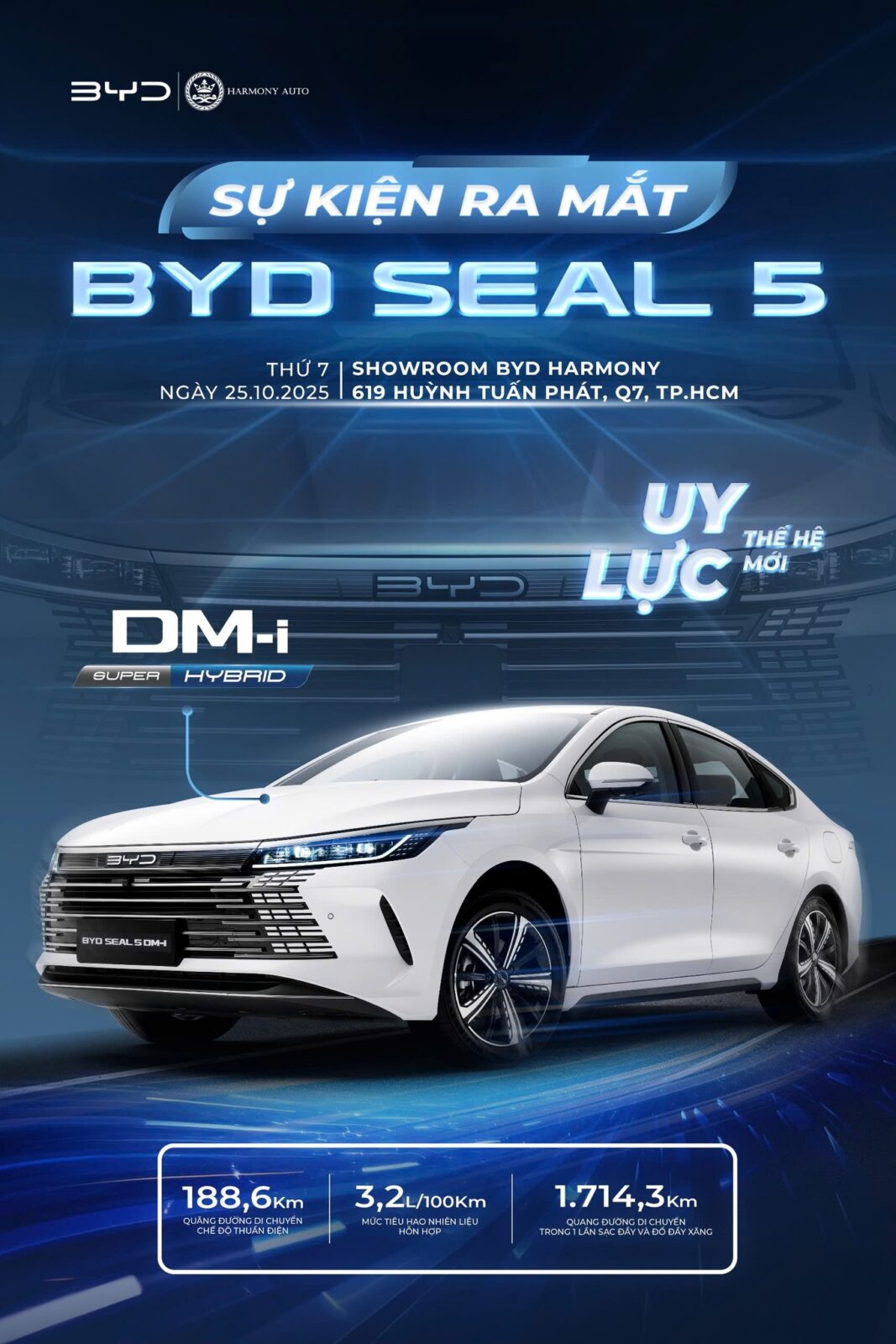 569047236 122157372608796315 5541214857108933039 n Sự kiện BYD Seal 5 ra mắt tại BYD Harmony Sài Gòn.